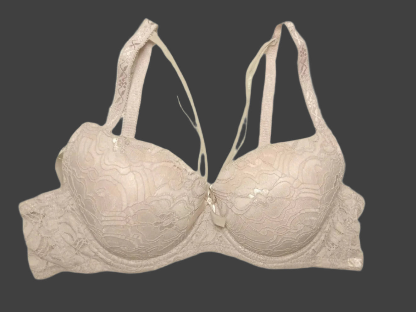 Floral Padded Net Bra