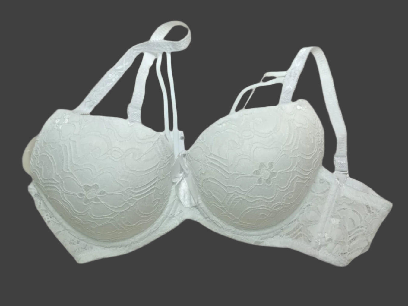 Floral Padded Net Bra